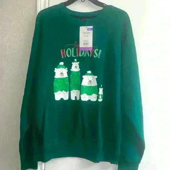 Unisex Holiday Sweatshirt size 2 M-L & 1 S NWT - Picture 5 of 13